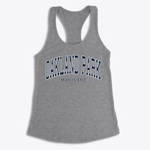 Oakland Park Maryland Traditional Women's Racerback Tank