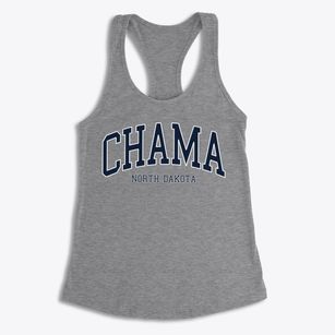 Chama North Dakota Traditional Women's Racerback Tank