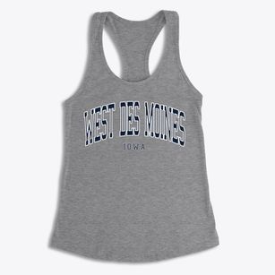West Des Moines Iowa Traditional Women's Racerback Tank