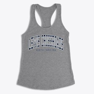 Lewis Crossroads North Carolina Traditional Women's Racerback Tank