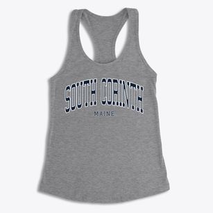 South Corinth Maine Traditional Women's Racerback Tank