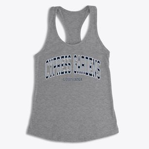 Cypress Gardens Louisiana Traditional Women's Racerback Tank