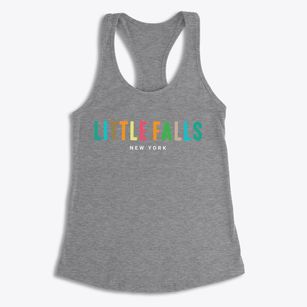 Little Falls New York Color Pop Women's Racerback Tank