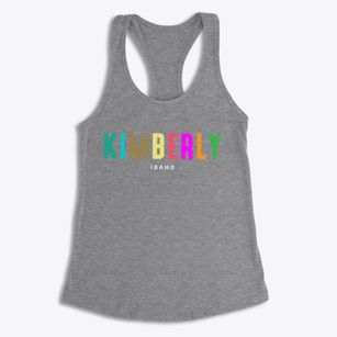Kimberly Idaho Color Pop Women's Racerback Tank