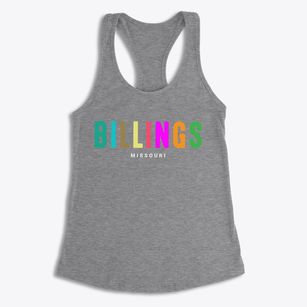 Billings Missouri Color Pop Women's Racerback Tank