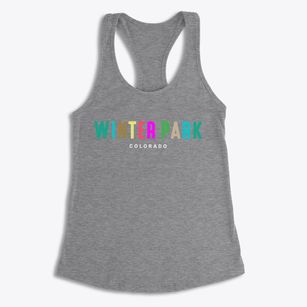 Winter Park Colorado Color Pop Women's Racerback Tank