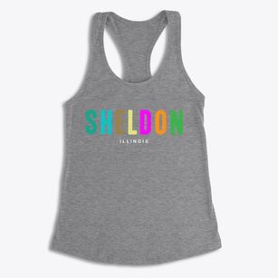 Sheldon Illinois Color Pop Women's Racerback Tank