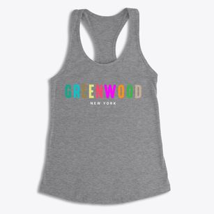 Greenwood New York Color Pop Women's Racerback Tank