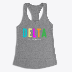 Delta Pennsylvania Color Pop Women's Racerback Tank