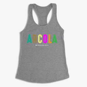 Arcola Mississippi Color Pop Women's Racerback Tank