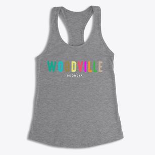 Woodville Georgia Color Pop Women's Racerback Tank