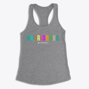Harrisburg Missouri Color Pop Women's Racerback Tank