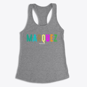 Marquez Texas Color Pop Women's Racerback Tank