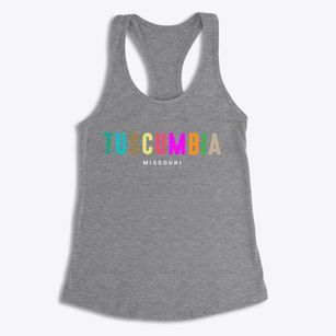 Tuscumbia Missouri Color Pop Women's Racerback Tank