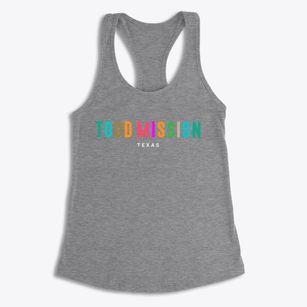 Todd Mission Texas Color Pop Women's Racerback Tank