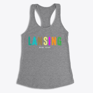 Lansing New York Color Pop Women's Racerback Tank