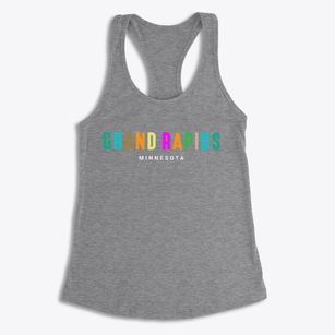 Grand Rapids Minnesota Color Pop Women's Racerback Tank