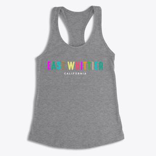 East Whittier California Color Pop Women's Racerback Tank