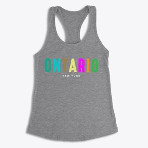 Ontario New York Color Pop Women's Racerback Tank