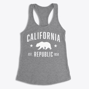  California Republic Bear Women's Racerback Tank