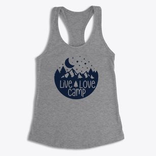   Live Love Camp Women's Racerback Tank