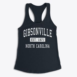 Gibsonville North Carolina Classic Established Women's Racerback Tank