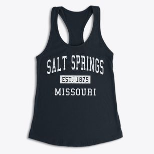 Salt Springs Missouri Classic Established Women's Racerback Tank