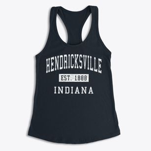 Hendricksville Indiana Classic Established Women's Racerback Tank
