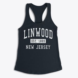Linwood New Jersey Classic Established Women's Racerback Tank