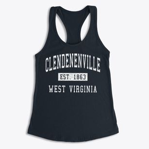 Clendenenville West Virginia Classic Established Women's Racerback Tank