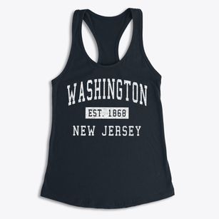 Washington New Jersey Classic Established Women's Racerback Tank