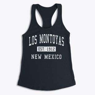 Los Montoyas New Mexico Classic Established Women's Racerback Tank