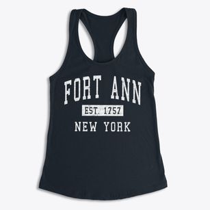 Fort Ann New York Classic Established Women's Racerback Tank