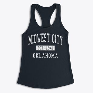 Midwest City Oklahoma Classic Established Women's Racerback Tank