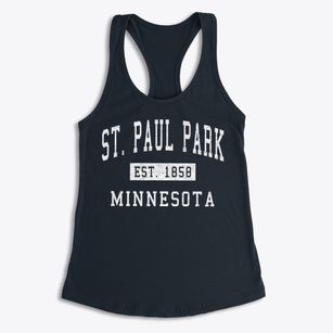 St. Paul Park Minnesota Classic Established Women's Racerback Tank