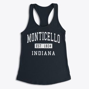Monticello Indiana Classic Established Women's Racerback Tank