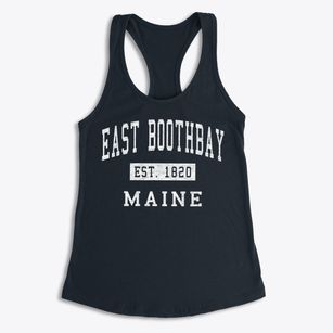 East Boothbay Maine Classic Established Women's Racerback Tank