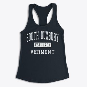 South Duxbury Vermont Classic Established Women's Racerback Tank
