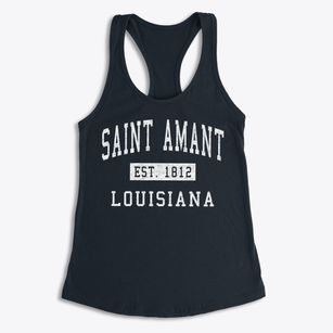 Saint Amant Louisiana Classic Established Women's Racerback Tank