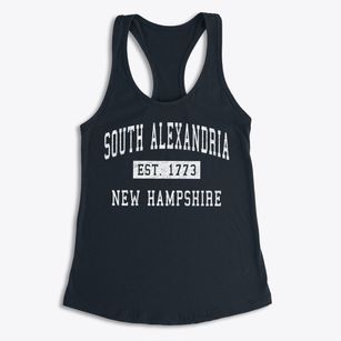 South Alexandria New Hampshire Classic Established Women's Racerback Tank