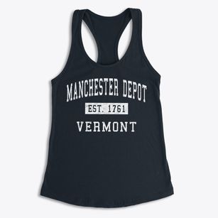Manchester Depot Vermont Classic Established Women's Racerback Tank
