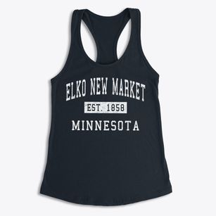 Elko New Market Minnesota Classic Established Women's Racerback Tank