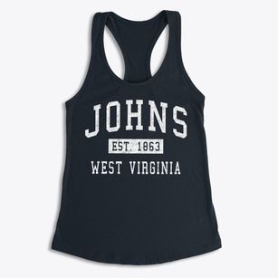 Johns West Virginia Classic Established Women's Racerback Tank