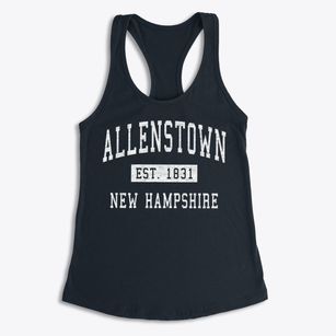 Allenstown New Hampshire Classic Established Women's Racerback Tank