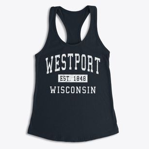 Westport Wisconsin Classic Established Women's Racerback Tank