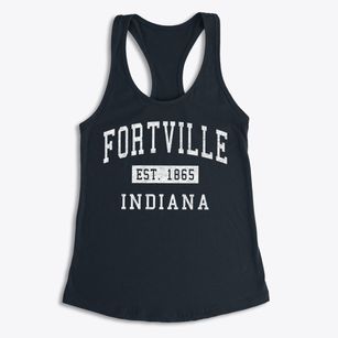 Fortville Indiana Classic Established Women's Racerback Tank