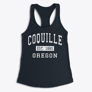 Coquille Oregon Classic Established Women's Racerback Tank