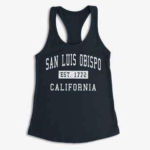 San Luis Obispo California Classic Established Women's Racerback Tank