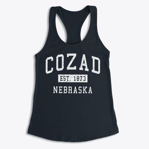 Cozad Nebraska Classic Established Women's Racerback Tank