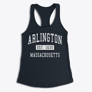 Arlington Massachusetts Classic Established Women's Racerback Tank